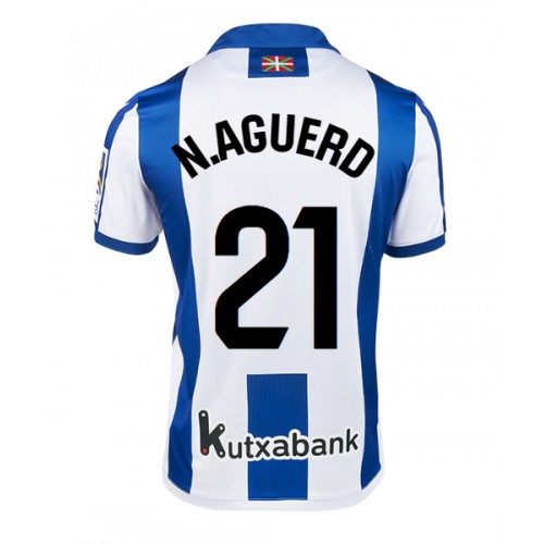 Fotbalové Dres Real Sociedad Nayef Aguerd #21 Domácí 2024-25 Krátký Rukáv